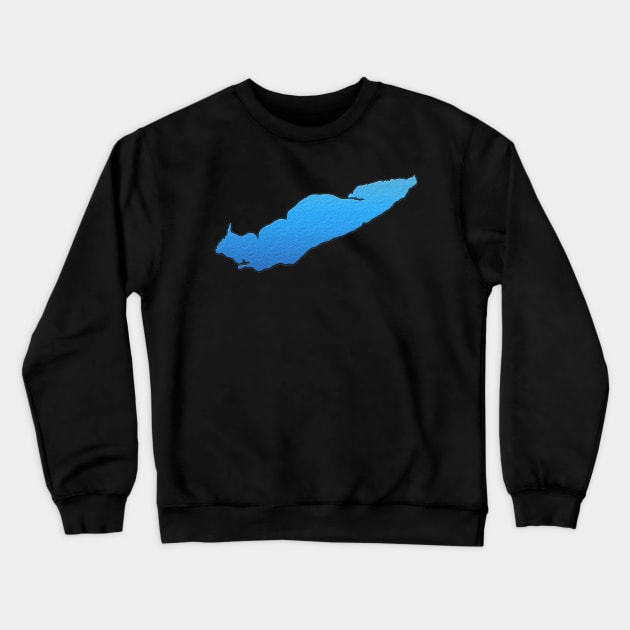 Lake Erie Great Lakes Outline Crewneck Sweatshirt by gorff